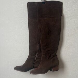 Ralph Lauren Dark Brown Over the Knee Boots